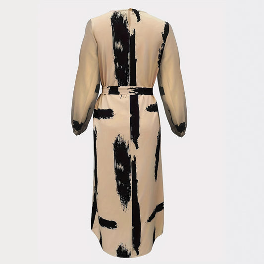 Women's Printed Islamic A-Line Dress