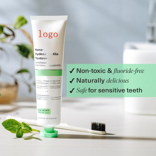 Whitening fluoride-free toothpaste