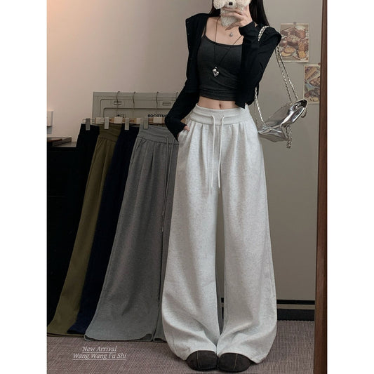 Women’s High Waist Wide Leg Casual Pants – Loose Fit Comfortable Fashion Trousers