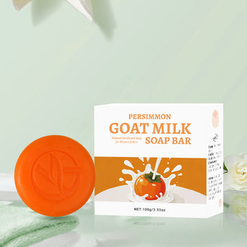 Natural Persimmon Handmade Goat Milk Soap for Women