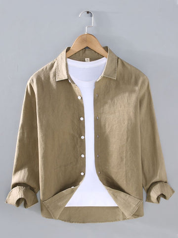 Men’s Pure Linen Casual Shirt – Lightweight, Breathable & Comfortable Summer Wear