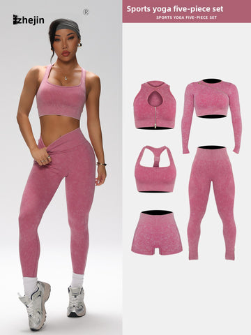 Women’s Yoga Workout Set – High Stretch Breathable Fitness Clothing for Gym & Training