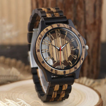 Handmade Wooden Quartz Watch for Men – Durable Natural Wood Wristwatch for Work & Casual Style
