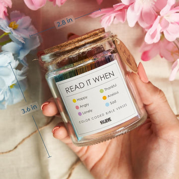 Bible Verse Glass Wish Jar
