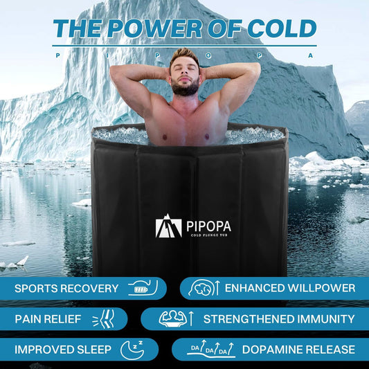 Foldable Ice Bath Bucket for Improved Mental and Physical Health