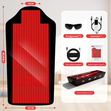 1444 LED Infrared Physiotherapy Mat Dual Wave Red Light Therapy Pad